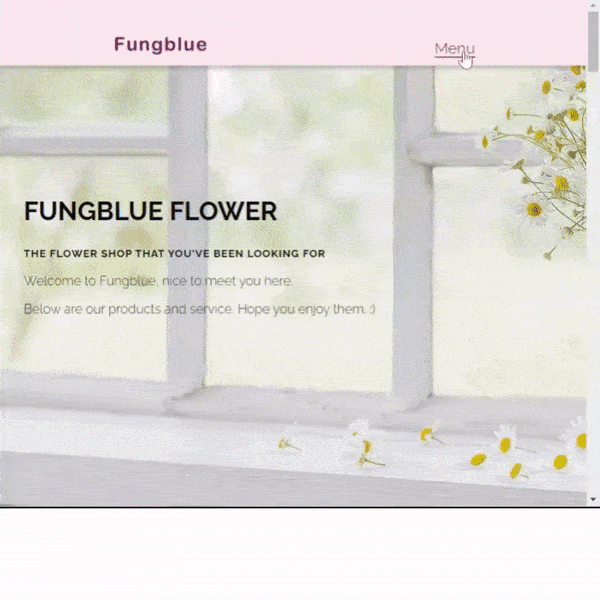 create a stunning flower shop landing page with html and css.gif